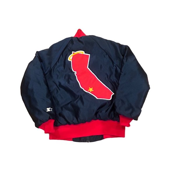 Vintage 1980's Starter California Angels MLB Satin Bomber Jacket Men's Medium - Picture 2 of 7